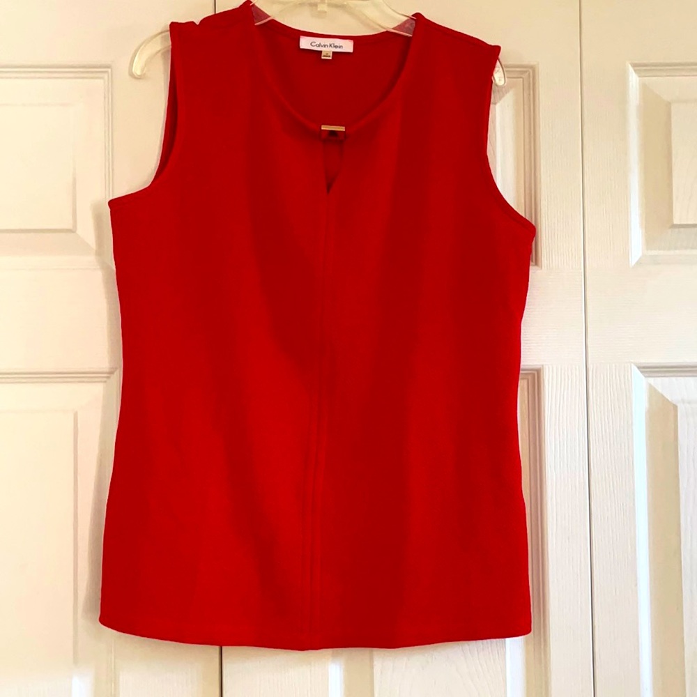 Red Calvin Klein shell